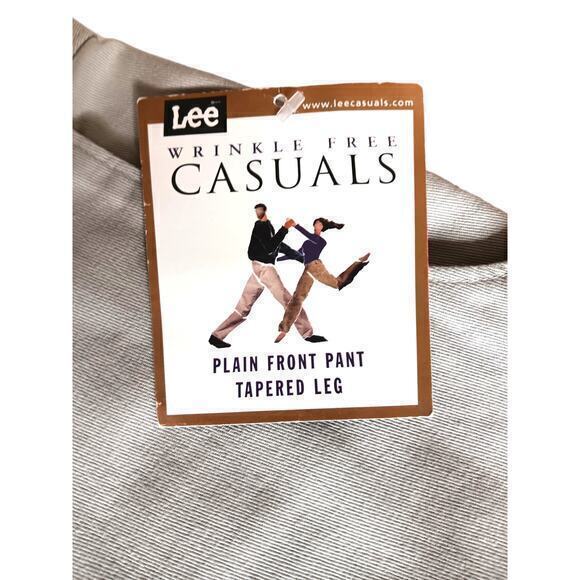 90s LEE VINTAGE Women's‎ Chino Pants Khakis Taper NEW Old Stock Size 8 29x31.5 - Picture 3 of 11